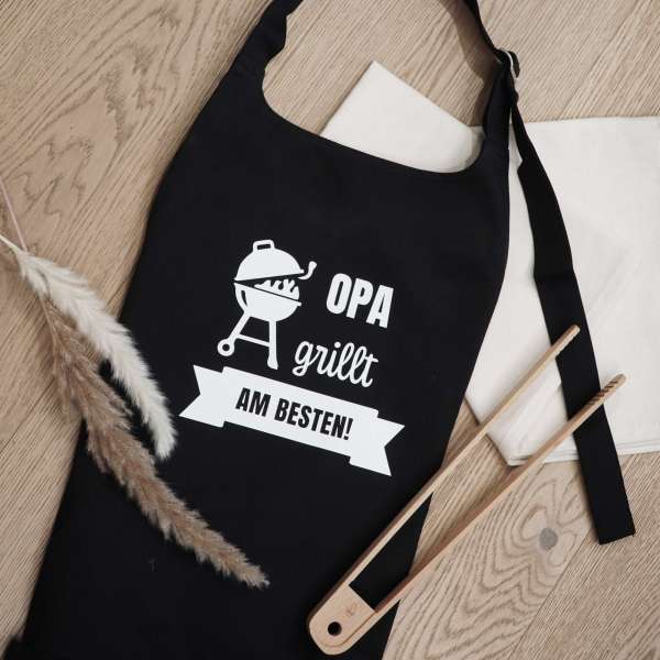 Personalisierte Grillschürze aus Bio-Baumwolle ist das perfekte Geschenk für alle begeisterten Grillmeister und BBQ-Enthusiasten.