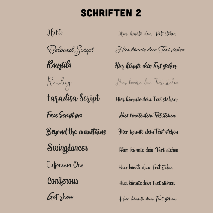 Schriften2 Website - Küche & Haushalt
